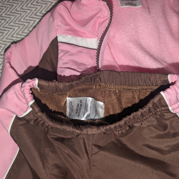 Adorable Pink and Brown Kids' Hoodie Set NWOT - Picture 8 of 9